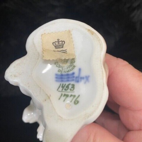 Vintage Royal Copenhagen of Denmark Pekingese Dog Standing in Tan - Picture 5 of 8